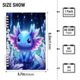 thumbnail image 3 of joogoo A5 Spiral Journal Notebook Galaxy Axolotl Night College Ruled Notebooks 8.3" x 5.7" 2 PCs, 3 of 8