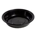 thumbnail image 2 of AmerCareRoyal TGCR48B 48 Ounce Black Clear Top Round Polypropylene To Go Combo Container, 150/Case, 2 of 4