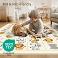 thumbnail image 4 of ODIKA Zoo Playful Classroom Wildlife Abc Featuring Adorable Motifs Low Profile Flatwoven for Great Room, Indoor Open Concept, Large Living, 4 of 7