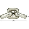 thumbnail image 3 of 11" x 3" Silver Aluminum Chain Sculpture, by DecMode, 3 of 7
