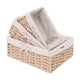 thumbnail image 1 of "3 Cestas De Almacenamiento De Mimbre Tejidas A Mano Estantes Belug, Beige ", 1 of 5