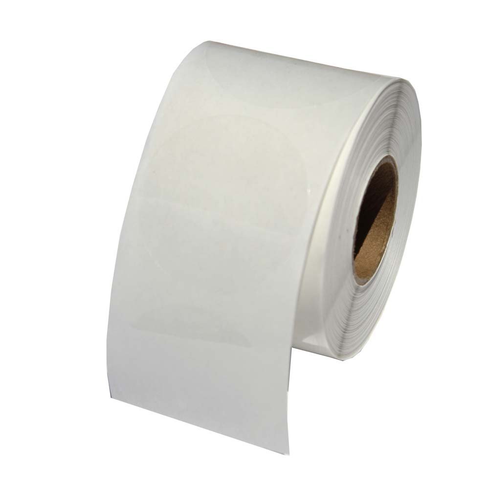 1.5" Mailing Wafer Seals 500 Labels Per Roll, Translucent polystyrene
