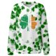 thumbnail image 2 of Xuyuer St. Patrick's Day Sweatshirts for Women Shamrock Shirt Clover Printed Irish Gift Casual Loose Long Sleeve Fit Tops, 2 of 5
