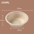 thumbnail image 4 of CSChome Party Serving Bowls Disposable Bowls Food Grade Eco-friendly Camping Dinnerware Kit, 4 of 7