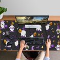 thumbnail image 4 of Long Mouse Pads for Desk,Halloween Gnomes and Pumpkins Desk Mats on Top Of Desks, Desk Mouse Pad Extra Large with 3mm Non-Slip Base and Stitched Edge for Gaming,Office,Work,Home 47.3x23.6in, 4 of 5
