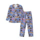 thumbnail image 1 of Balery Fastfoods Pijama para Hombre de Dos Piezas con Manga Larga, Conjunto de Dormir y Descanso Suave con Bolsillos-Medium, 1 of 6