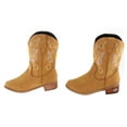 thumbnail image 6 of Huhudde Women's Sunflower Embroidered Cowboy Cowgirl Boots Western Square Toe Boots, 6 of 14