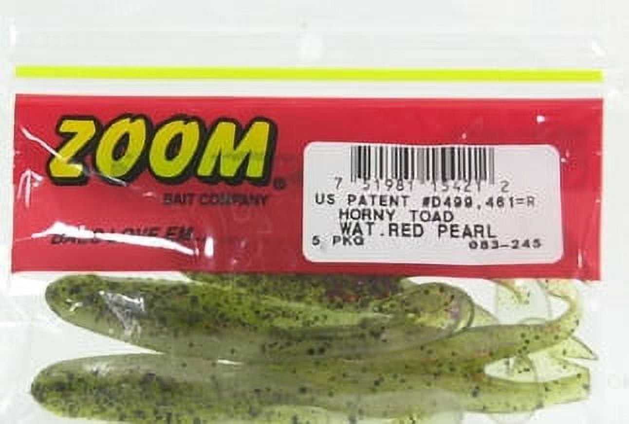 (2 pack) Zoom Horny Toad 4.25'' Watermelon Red Pearl 5pk
