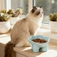 thumbnail image 6 of YiJuHui 1pcs Elevated Cat Food Bowl with Stand, Whisker Friendly Wide Shallow Dish for Easy Eating, Anti-Spill Slow Feeder Pet Bowl, Ergonomic Raised Feeder for Healthy Digestion and Comfort, 6 of 7