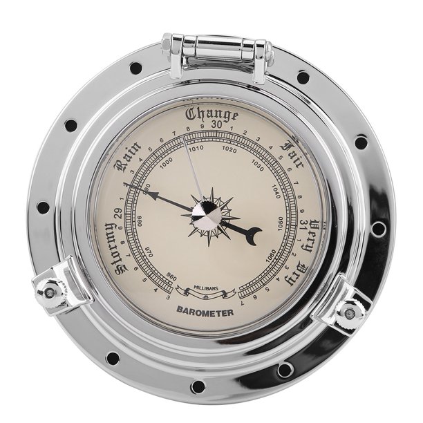 Mgaxyff Barometer, Boat Barometer,Rome Retro Barometer Clock