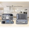 thumbnail image 5 of Electronic Organizer Bag, Waterproof Portable Electronic Organizer Travel Accessories Cable Bag Universal Cord Storage Case for CableCord Storage Double Layer - Gray, Large, 5 of 8