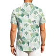 thumbnail image 7 of HAJWOH Hawaiian Shirt for Men Casual Button Down Short Sleeve Summer Beach Shirts Loose Fit Floral Print Tropical Tops, 7 of 7