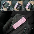 thumbnail image 5 of 8 pcs Bling Car Accessories Set for Women, Steering Wheel Cover, Sparkly Seat Belt Covers, Bling Gear Shift Cover, Universal Fit Most Cars (All Pink Diamond), 5 of 7