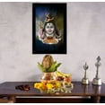 thumbnail image 3 of IBA Indianbeautifulart Lord Shiva Picture Frame Religious Poster Black Wall Frame Deity Photo Frame Wall Decor&nbsp;For Home/ Office/ Temple-12 x 18 Inches, 3 of 7