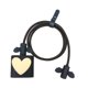 thumbnail image 5 of Lindo protector de cable DIY para protector de línea de cargador Funda protectora de cable de datos , Beige y negro, 5 of 8