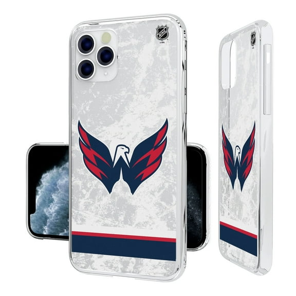 Washington Capitals iPhone Stripe Clear Ice Case