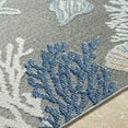 thumbnail image 6 of Livabliss Outdoor Rugs, 7x9 Lakeside Coastal Gray Area Rug for Patio, Porch, Deck, Backyard, Waterproof Indoor Outdoor Carpet (6'7" x 9'), 6 of 7