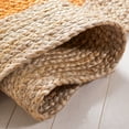 thumbnail image 5 of SAFAVIEH Natural Fiber Cebrail Geometric Area Rug, Orange/Natural, 10' x 10' Round, 5 of 8