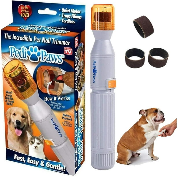 Pedi Paws Dog Nail Grinder, Professional Electric Pet Nail Grinder, Gentle Filing Wheel for Your