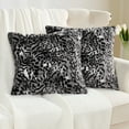 thumbnail image 2 of Home Soft Things Animal Print Faux Fur Pillow Covers, Set of 2, 20"x20", Blida, 2 of 6