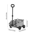 thumbnail image 3 of Rewenti Outdoor Cats Trailer Suitable for Cats and Dogs Pet Strollers Foldable Small Dog Transport Carts, 3 of 5