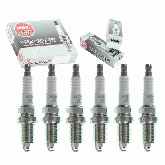 6 pc NGK V-Power Spark Plugs compatible with Jeep Commander 3.7L V6 2006-2010