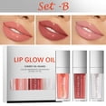 thumbnail image 1 of Fiudx Set de Bálsamos Labiales, Trío de Brillos Labiales Hidratantes, Brillo Transparente con Acabado Espejo, Tonos Versátiles para Todos, Hidratación y Brillo Diarios, Regalo Perfecto para Amantes d, 1 of 3