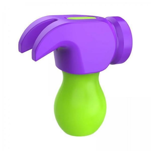 6xJuguete Sensorial Interactivo De Bolsillo Con Martillo De Rábano Creativo Para Nios, Regalos Navideos, Violeta Y Verde
