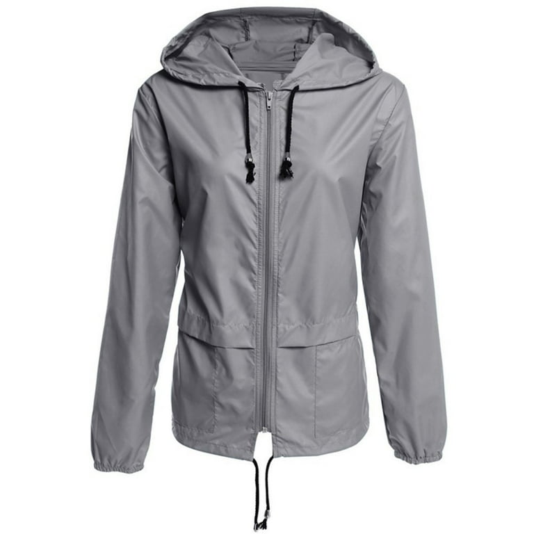 Baywell Spring Thin Jacket for Women, Fashion Waterproof Jacket