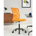 thumbnail image 5 of YRLLENSDAN Mesh Office Chairs, Home Office Desk Chairs Comfortable Office Chair No Arms Work Chair Ergonomic Desk Chair Computer Chairs For Adults Teens, Orange, 5 of 7