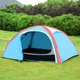 thumbnail image 4 of Gymax 3 Person Inflatable Family Tent Camping Waterproof Wind Resistant w/ Bag Pump, 4 of 10