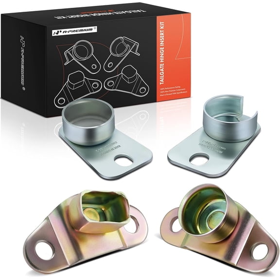 A-Premium Rear Tailgate Hinge Kit Compatible with 1992-2000 Chevrolet Chevy & GMC - Silverado 1500 Sierra 2500 C1500 C2500 C3500 K1500 K2500 K3500 C3500HD