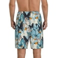thumbnail image 5 of Cauagu Butterflys Print Pajama Bottoms for Men Sleep Pajama Shorts Elastic Waistband Sleep Pajama Short Men's PJ Shorts -XX-Large, 5 of 6
