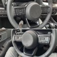 thumbnail image 3 of Para Rogue 2021 2022 2023 Marco del panel del volante Cubierta de la moldura Accesorios interiores (ABS Fibra de carbono, 3 of 5