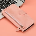 thumbnail image 1 of Purse Cover for iPhone XS/X, Zipper Design Shock-Absorbtion Folio Cover, with Kickstand Card Slots Magnetic Wrist Strap Flip Case for iPhone XS/X (5.8 Inch),Pink, 1 of 9