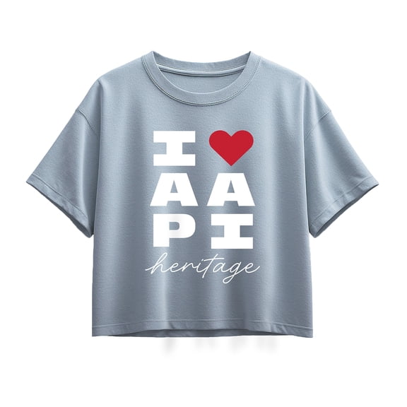 Instant Message - Heart AAPI Heritage - Youth Girls Boxy T-Shirt