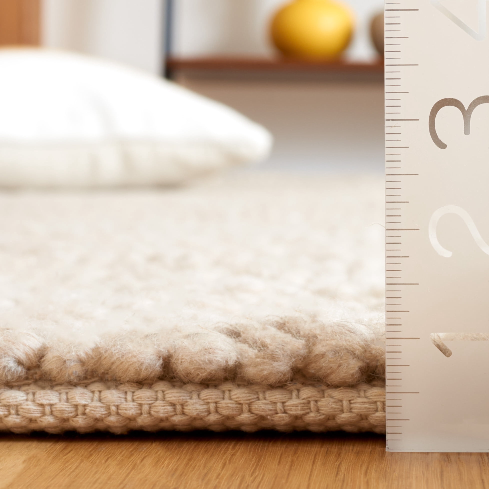 SAFAVIEH Natura Novilla Bordered Area Rug, Beige, 9' x 12'