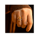 thumbnail image 2 of Anillo Xtellar Abierto Antiestrés De Plata, 2 of 4