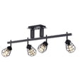 thumbnail image 5 of Warehouse of Tiffany Zefina Matte Black 4-light Track Light, 5 of 6
