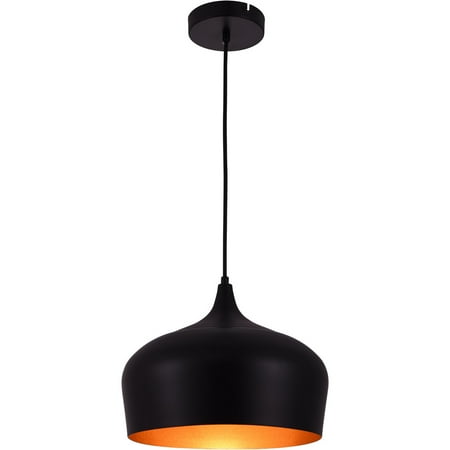 

Pendants 1 Light Fixtures With Black Finish Aluminum Material E26 Bulb 12 40 Watts