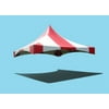 Party Tents Direct 20' x 20' Outdoor Wedding Canopy Event Tent Top ONLY, Striped Red