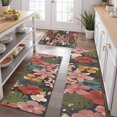 thumbnail image 2 of Pioneer Flower Floral Print Pattern Kitchen Rugs Sets Of 3,Kitchen Runner Rugs Non Skid Washable,Decorative Kitchen Floor Mats for Kitchen,Sink,Laundry,17"x30"+ 17"x47" + 17"x59", 2 of 6