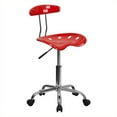 thumbnail image 1 of Scranton & Co Chaise de Bureau Tâche Informatique en Rouge, 1 of 2