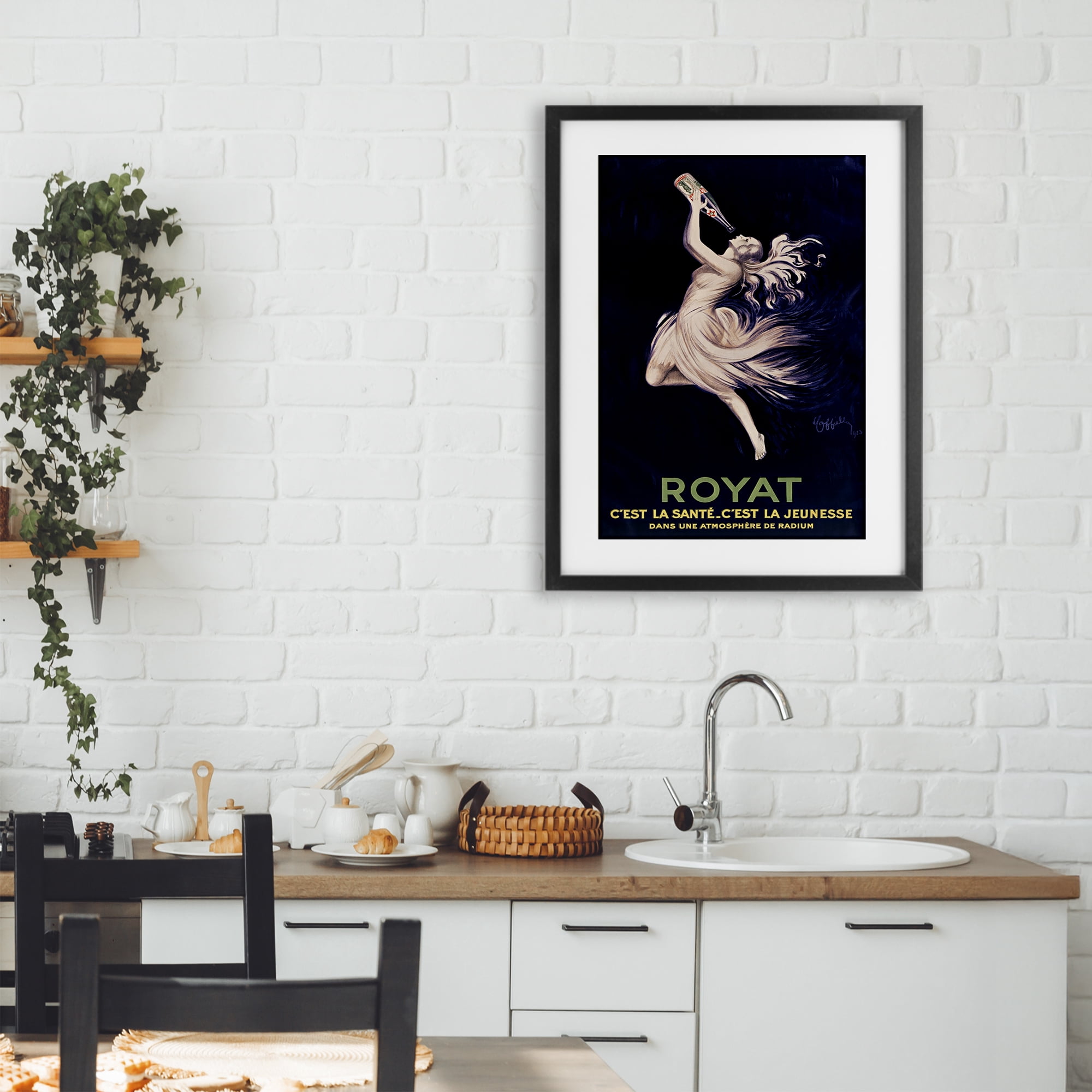 Stupell Industries Royat 1923 Advertisement Black Framed Print Under Glass, design by Leonetto Cappiello
