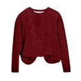 thumbnail image 1 of Tranfacy Chandails à Col Rond pour Femmes, Chandails d'Automne pour Femmes, Chandails Décontractés d'Automne à Col Rond et Manches Longues avec Capuche pour Dames, 1 of 3