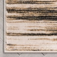 thumbnail image 5 of Well Woven Custom Size Runner - Choose Your Length - Sevvina Ivory & Brown Zig-Zag Stripes Distressed 27 Inches Wide x 20 Feet Long Runner (27" x 20' Runner) Rug, 5 of 6