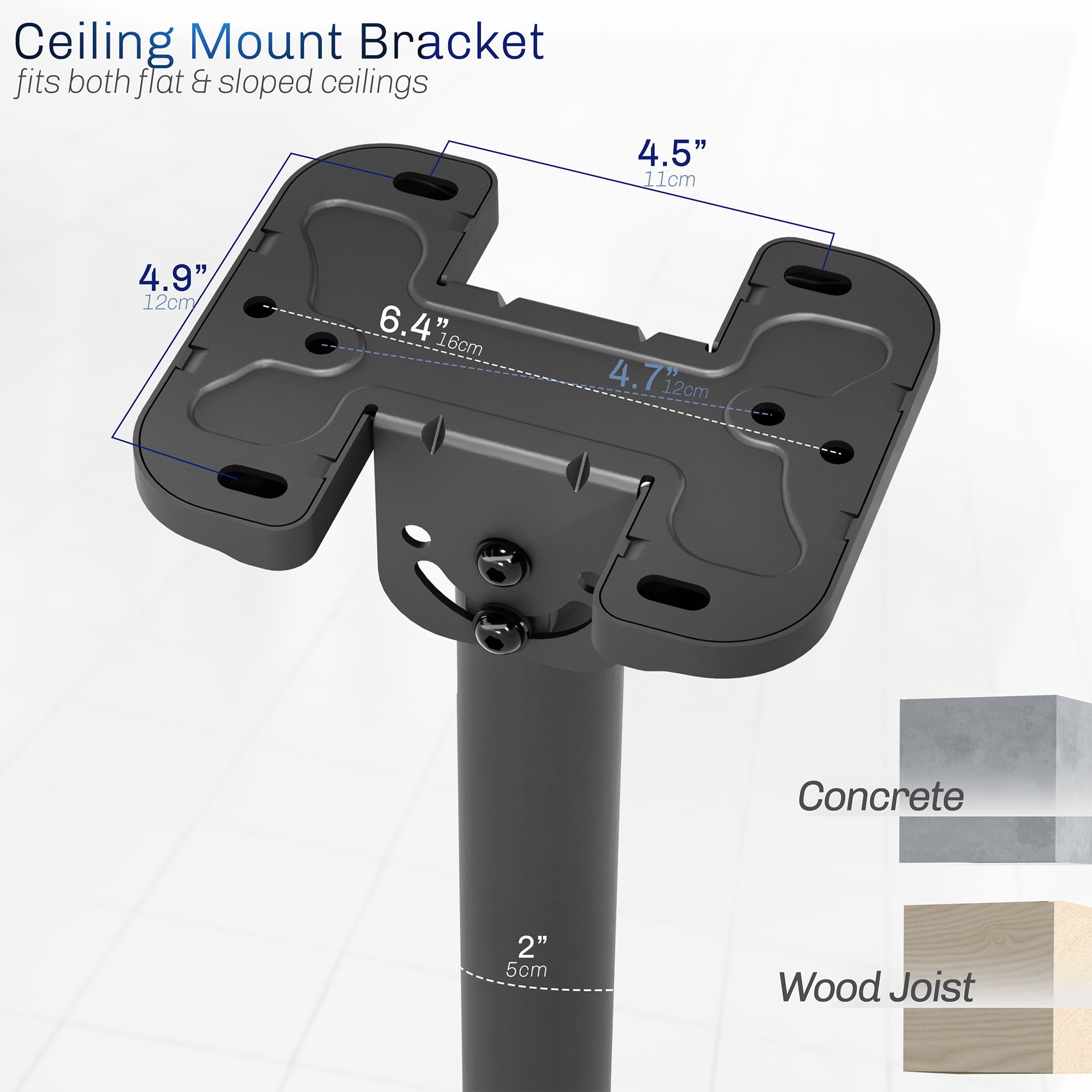 VIVO Extending Ceiling TV Mount for 43 to 86 inch Screens, 3ft Pole