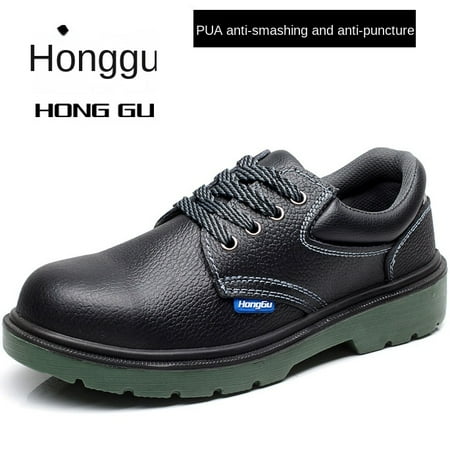 

stock steel toe safety shoes anti-smashing anti-puncture wear-resistant breathable shoes safety shoes
