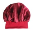 thumbnail image 4 of Troglfold Sleep Cap 3Pcs Satin Bonnet Cap for Curly Hair,12.6"X12.6"X0.39", 4 of 10