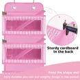 thumbnail image 4 of Over The Door Hanging Organizer Storage with 5 Large Pockets,Wall Mount Clear Windows and 2 Widened Metal Hooks for Pantry,Nursery,Diapers,Bathroom,Kitchen,Closet,Dorm, 4 of 16